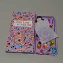 for Samsung Galaxy S24 Plus Case for Women - Girls Cute Design Compatible with Magsafe Magnetic Ring Holder Stand Art Crayon Painting Phone Covers Aesthetic Girly TPU Funda for S24 Plus