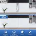 Cord Cover Wall 32in, TV Cord Hider for Wall Mounted TV, Large Cable Hider Kit for 3-6 Cords, Wire Management Raceway, White Wire Hider Concealer, 2 x L15.8in, W1.5in H0.75in