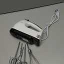 7 Speed HandMixer Electric Handheld,Portable Kitchen Mixer with Easy Button and 5 Attachments(2Dough Hooks,1Whisk,2Beaters) Food Blender Whisk Dough Hooks for Cookies,Cakes, Dough, Batters,&More
