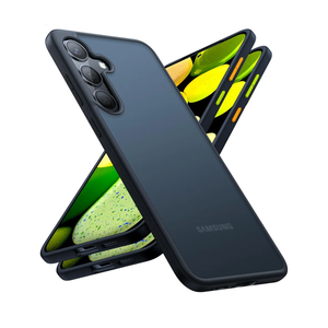 TORRAS Shockproof for Samsung Galaxy S24 Case 6.2", 12FT Military Grade Drop Tested, Translucent Matte Hard Back & Soft Edge Thin Slim Protective Galaxy S24 Case 5G Guardian Series, Black