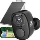 ELECCTV 2.4&5G Solar Security Cameras Wireless Outdoor,2K QHD Home Security System, Solar Cameras Kit with 130 Ultra-Wide View, 2-Way Talk, IP65,Color Night Vision, Spotlight & Siren (1, Black)