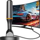 Indoor Tv Antenna for Local Channels, 4K HD Digital Antenna for Smart TV Indoor, No Cable Needed - Magnetic Base, 360 Reception, 8.2ft Cable, Long Range- Support HDTVs with Built-in Tuner