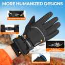 rivmount 3M Warm Winter Gloves, Cold Weather for Men Women, Thermal Touchscreen Anti-Slip Windproof, for Cycling Running Working Hiking Skiing Daily Life Outdoor Activities (Moonless Night)