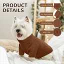 LETSQK Dog Knitting Sweater,Pet Warm Winter Coat,Thickening Turtleneck Small Medium Doggy Sweatshirt Soft Classic Knitwear in Cold Weather,Pullover Sweater for Puppy, L GlazedGinger