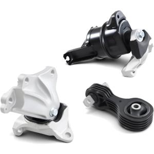 Front Engine Motor and Trans Mount Set Compatible with Civic 1.8L Auto Trans 2012 2013 50850TR6A81 50890TR0A81 50820TR0A81 A65048 A65021 A65087 (3 Pcs Set) Automatic Transmission Mounts Kit