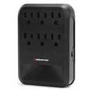 Monster Wall Tap Surge Protector, 6 Grounded Outlets, 1200 Joules, for Device Charging