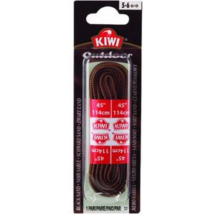 Kiwi 70447 45" Black & Sand outdoor Shoe Laces, 0.32 Oz