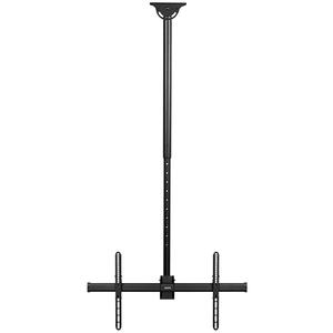 Ceiling Swivel TV Mount for 37 to 90 inch Screens, Telescoping Height Adjustment with 5ft Extension Pole, Fits Pitched/Vaulted Roof, VESA up to 800x400, Black, MOUNT-VC90-5, Size: 5 ft