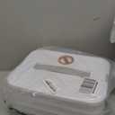 4-Layer Food Storage Container with Lids – Stackable, Airtight Cookie & Dumpling Carrier for Fridge, Freezer, Travel – BPA-Free Plastic, White (11.6” x 8.7” x 5.4”)