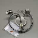 3-Light Ceiling Spot Light Industrial Directional Track Lighting, Adjustable Round Spotlight, Modern Chrome Ceiling Spotlights for Kitchen Hallway Dining Room Office