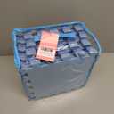 16 Tiles Foam Play Mat for Baby, Soft & Safe EVA Foam Mats for Floor, Square Baby Play Mat, Kids Foam Puzzle Floor Mat, 47x47 Play Mat for Playpen(Dark Blue/Gray Blue/Light Blue/Blue)