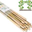 Cambaverd Bamboo Stakes 7 Feet, Natural Plant Stakes for Tomatoes, Climbing Plants Support, Tall Garden Stake - 15 Pack Bamboo Poles