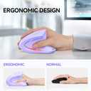 TECKNET Ergonomic Mouse, Wireless Bluetooth Vertical Mouse, 4800 DPI Optical Tracking, 6 Adjustable DPI, Quiet Clicks, 2.4GHz with USB A Receiver, 12 Months Battery, 6 Buttons, Wide Compatibility