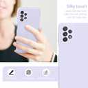 Vanjua [2 Pack] for Samsung Galaxy A32 5G Case, Stylish Liquid Silicone Slim Full-Body Protective Cover for Samsung Galaxy A32 5G 6.5 Inch Phone Case (Light Cyan+Violet)