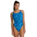 TYR-Women's Oceanid Durafast Elite Trinityfit One Piece Swimsuit, Light Blue/Aqua, 26 (XS)