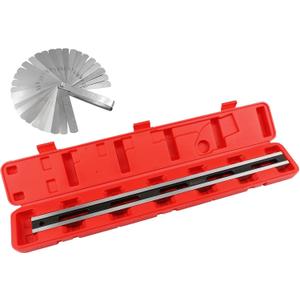 ReluxGo 24 Inch Machinist Precision Steel Straight Edge Tool, Cylinder Head Straight Edge, Straight Edge Machined Flat with Complimentary Feeler Gauges for Checking Cylinder Heads and Engine Blocks