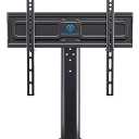 PERLESMITH Universal Swivel TV Stand for 24-60 inch TVs up to 99 lbs, 12 Height Adjustable Table Top TV Stand, TV Base Stand with Tempered Glass Base, Max VESA 400x400mm, PSTVS33