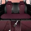 Red Rain Wine Red Universal Seat Covers for Cars Leather Car Seat Protector, Size: 2/3 Coverage