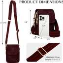 Fashion Small Crossbody Bags for Women Trendy Designer Cell Phone Purses Wallets with Card Holder Anti Theft Travel
