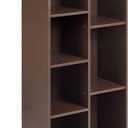 Amazon Basics 7 Cube Storage Organizer Bookcase, Sturdy Shelves, Book Shelf, Espresso, 9.3"D x 19.5"W x 41.7"H, 9.3 x 19.5 x 41.7 in