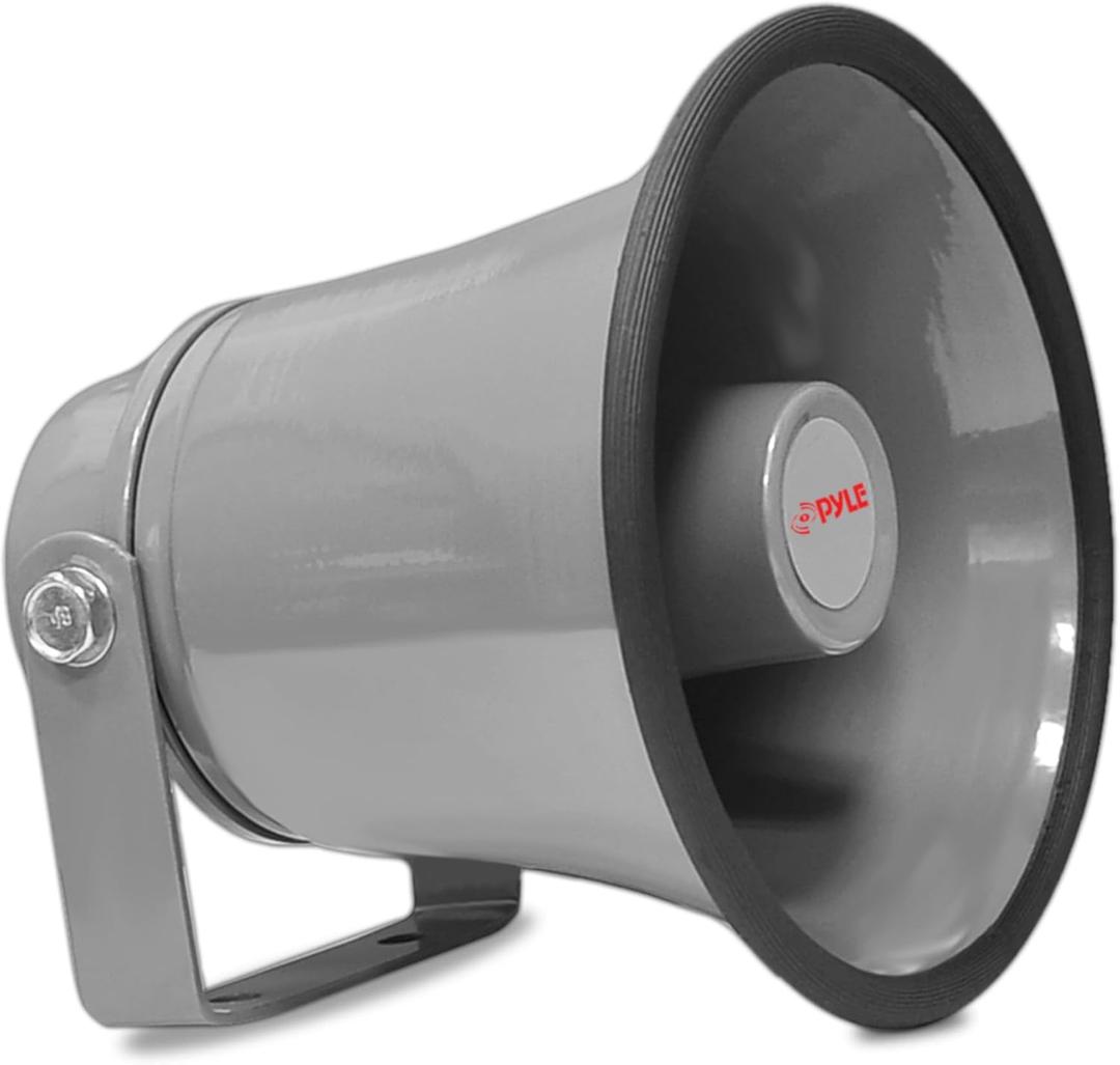 Pyle Indoor / Outdoor PA Horn Speaker - 8.1 Portable PA Speaker with 8 Ohms Impedance and 50 Watts Peak Power - Mounting Bracket and Hardware Included