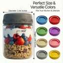4 OZ Salad Dressing Jar 8 Pack, Airtight Leakproof Bulk Small Glass Sauce Jar with Lids, Reusable for Lunch Box, Bento, Travel & Meal Prep(4 OZ-8Pack)
