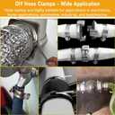 Hose Clamps Stainless Steel, Large Worm Gear Duct Pipe Hose Clamp Assortment Kit, Band Fittings Strap, 32.81FT Adjustable Metal Bolt with 20 Stronger Fasteners Screw for Plumbing Auto Tube Fuel Line