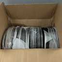 MAONAME 100 Pcs Charger Plates Bulk, 13 Inch Round Table Charger for Dinner Plates, Plastic Plate Chargers for Table Setting, Wedding, Party (Glitter Gold)
