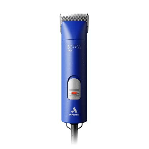 Andis Professional UltraEdge Super 2-Speed Detachable Blade Dog/Pet Clipper, Rotary Motor with Shatter-Proof Housing, Runs Calm & Silent, 14-Inch Cord, for All Dog Coats & Breeds, 120 Volts, Blue