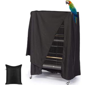 Bird Parrot Cage Cover Waterproof Sun Square Rolling Stand Birds Parrots Cages Covers Good Night Parrot Birdcage Protector Covers (41x27x48in) (41.0"L x 27.0"W x 48.0"H)