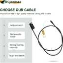 Lawn Mower Clutch Drive Cable 946-05397 Compatible with MTD, Craftsman, Troy-Bilt Walk Behind Mowers, TBWC28 2023, TBWC28 2022, Pro Series 28 inch, M430, M430 2022, M410