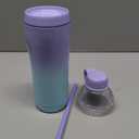 Allcho Insulated Water Bottle for Women, 18oz Stainless Steel Leak Proof Tumbler with 2 Lids, BPA-Free Tritan Chug & Straw Lid, Double Wall Vacuum Flask (Lavender Meadow)