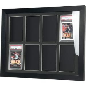 Graded Card Display Frame–Compatible with PSA, CGC, and TAG Slabs–Wall-Mount Trading Card Display Case for Sports Cards, Pokémon, and MTG