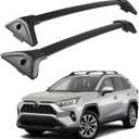 Richeer 220LBS Roof Rack Cross Bars for 2019-2025 RAV4 with Side Rails, Aluminum Cargo Racks Rooftop Luggage Carrier Canoe Kayak Bicycle(Not for Adventure/TRD Off-Road/22-25LE)