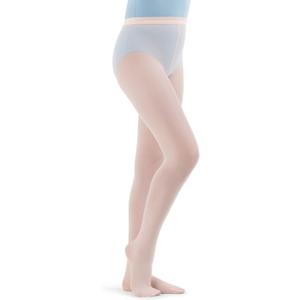 Capezio Girls Hold & Stretch Footed Tight - Girls Tight, Ballet Pink, Large US