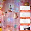 VEVOR Wedding Flower Stand, 3PCS 23.62/29.53/35.43 inch Round Cylinder Plinth, Clear Pedestal Stand with Transparent Acrylic Lid, Cylindrical Pedestal Stands for Wedding, Party, Birthday, Art Decor