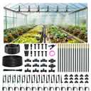 Drip Irrigation Kit for Garden, Automatic Watering System with Quick Connect Fittings, Adjustable Spray Nozzles, Water Saving Irrigation System for Yard, Greenhouse, Lawn & Potted Plants (140FT)