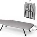 Small Ironing Board Tabletop, Xandryel Folding Mini Iron Board Portable with Iron Rest, Compact Iron Table with Cover and Pad for Small Space, Travel, Dorm