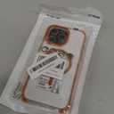 DEERLAMN Strong Magnetic Case for iPhone 15 Pro Max 6.7-Inch,[Compatible with Magsafe][Military Grade Drop Protection] Clear Slim Shockproof Protective Phone Cover-Transparent+Orange