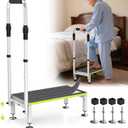 RV Step Stool with Handrail, 1 Step Stool with Handle for Elderly