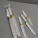 CAROTE 12PCS Kitchen Knife Set, Healthy Gold Titanium Coating Knife Set, Dishwasher Safe with 6 Blade Guards, Rustproof Stainless Steel Cutlery Set, White and Gold