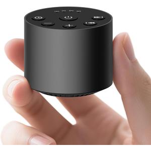 Color Noise Sleep White Noise Portable Sound Machines with 30 Soothing Sounds 32 Levels Volume Compact 4 Timer Options Auto-Off and Memory Function for Travel Home Everyone (Black)