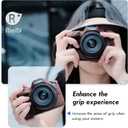 Rieibi EOSR50 EOS R50 Case, Soft Silicone Protective Case for Canon EOS R50 EOSR50 Vlogging Camera, Lightweight EOS R50 Camera Case Grip Cover Body Skin - Coffee