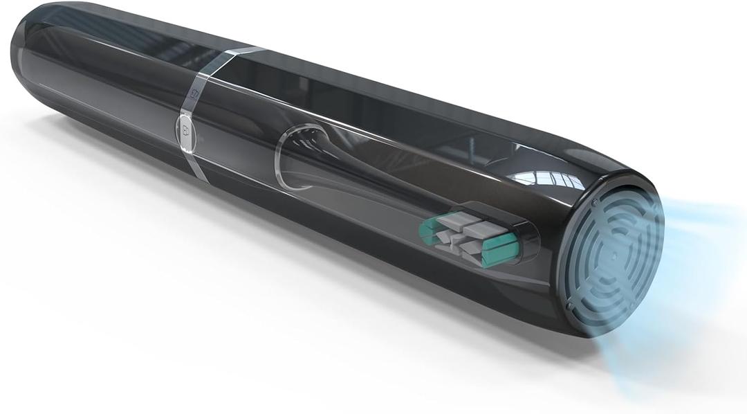 SIEANE Long Ventilated Electric Toothbrush Travel Case, Portable Holder, Fits Most Standard Straight Electric Toothbrushes (Black)
