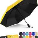 Yoobure Windproof Travel Umbrella, Automatic Umbrellas for Rain - Compact Folding Umbrella with UV Protection, Lightweight Portable Design for Backpack/Walking/Car, Sun & Storm Ready