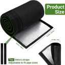 3 Layers HVAC Copper Pipe Insulation Cover, 72x10.2 Inch 600D Oxford AC Pipe Insulation Covers for Outside,Flexible Copper Line Insulation Sleeve for Central Air Conditioning Mini Splits