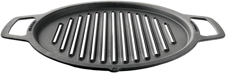 Solo Stove Large Cast Iron Grill Top, Cookware for Bonfire and Yukon fire pit, Fireplace accessory, Cooking surface: 17.75", Weight: 17 lbs Solo Stove Large Cast Iron Grill Top, Cookware for Bonfire and Yukon fire pit, Fireplace accessory, Cooking surface: 17.75", Weight: 17 lbs