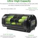 40V 6000mAh Lithium-ion Battery Replacement for Ryobi 40-Volt Collection Cordless Power Tools OP4040 OP4026 OP4030 OP4050 OP4060A Compatible with Ryobi 40V Battery