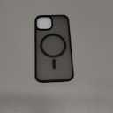 SUPFINE Magnetic for iPhone 14 Case & iPhone 13 Case (Compatible with MagSafe)(Military Grade Drop Protection) Translucent Matte Shockproof Phone Cover,Black