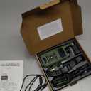 SLOPEHILL Dog Shock Collar,4200FT Dog Training Collar with Remote,IPX8 Waterproof E-Collar with Beep,Vibration,Shock,Flashing Light,No Shock Model,Electric Shock Collar for Dogs,Green 2PCS